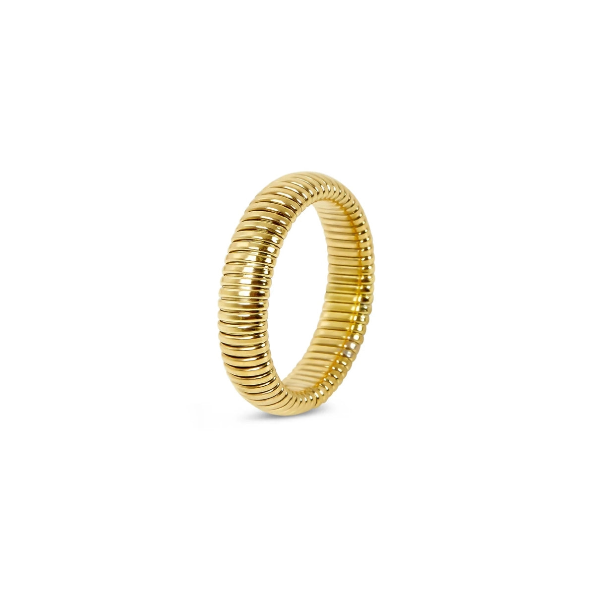 Anel Celeste Banhado em Ouro 18K