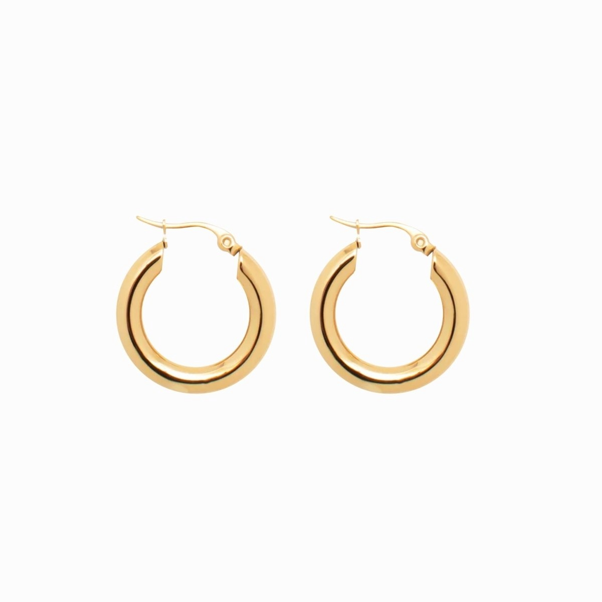 Brinco de Argola Saturno Banhado em Ouro 18K