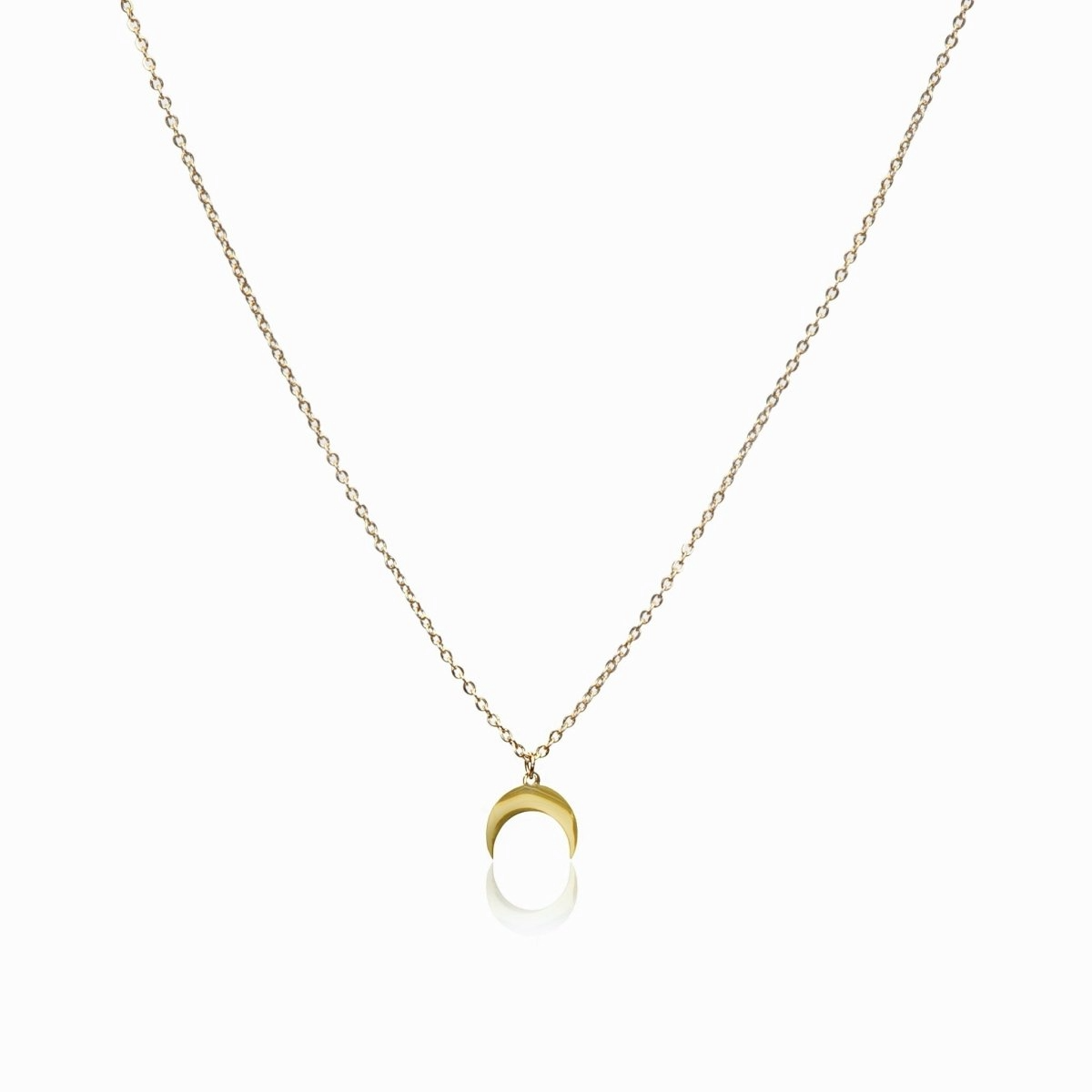Colar Lua Pingente Banhado em Ouro 18K