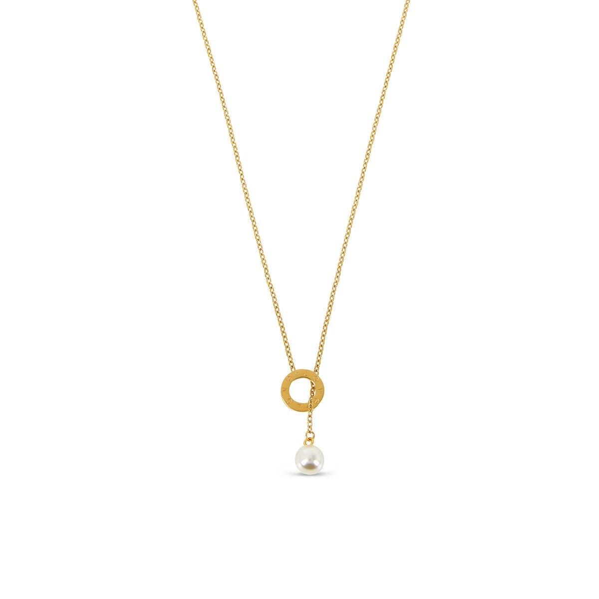 Colar Netuno Pérola Banhado em Ouro 18k