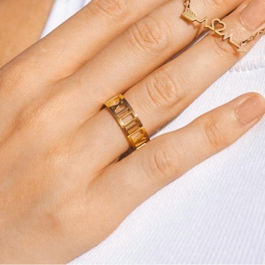 Anel Millenium Banhado em Ouro 18K