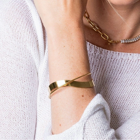 Bracelete Atemporal Banhado em Ouro 18k