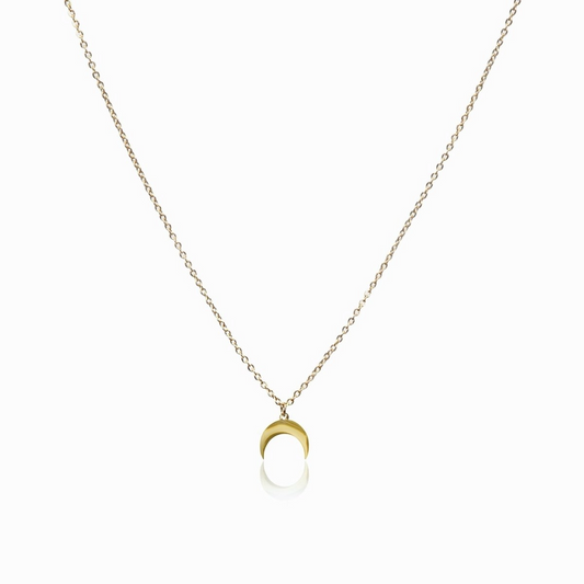 Colar Lua Pingente Banhado em Ouro 18K