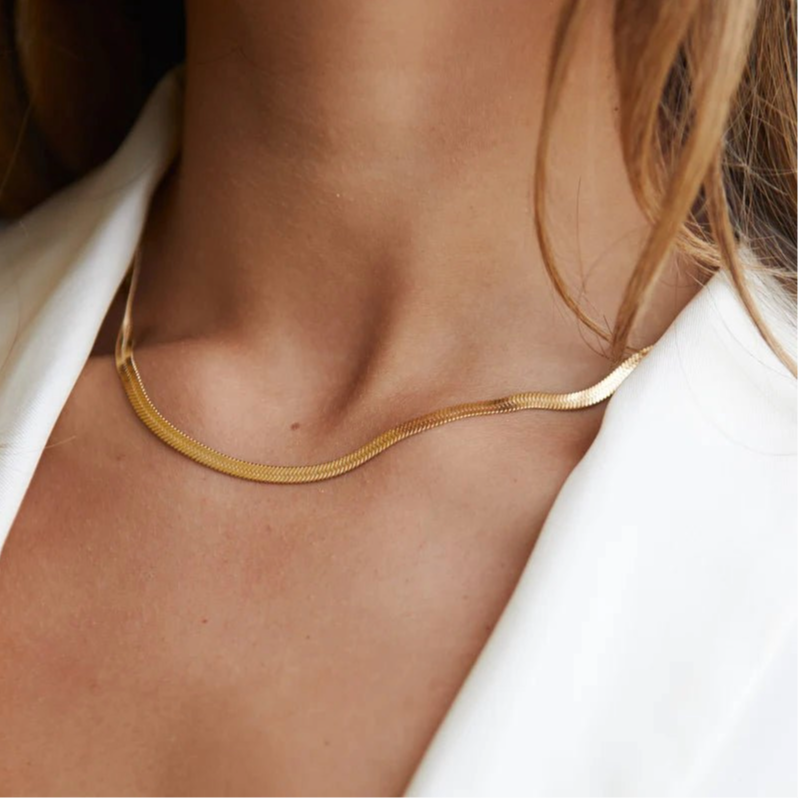 Colar Malha Banhado em Ouro 18K
